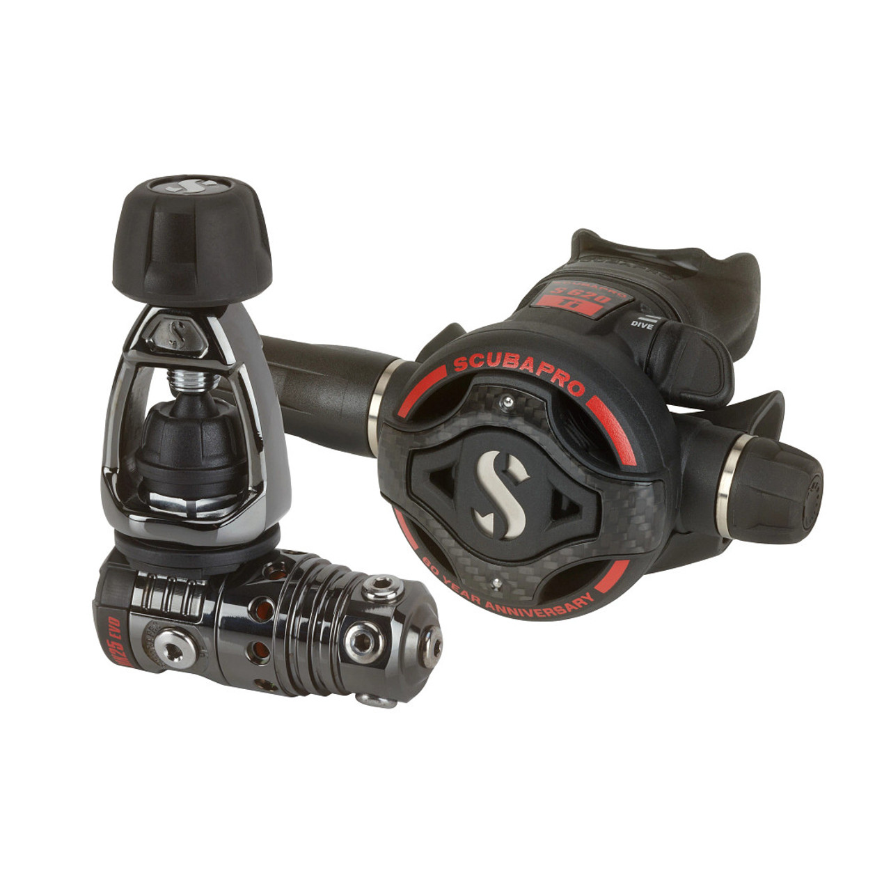 SCUBAPRO MK25 EVO/S620Ti Carbon BT Regulator Set - 60th